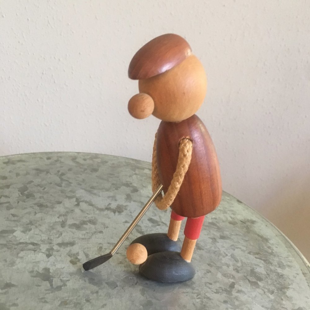 Mid-Century Denmark Golfer Bottle Opener Golf Club